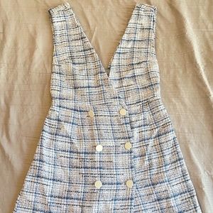 ZARA tweed blue/white dress size XS